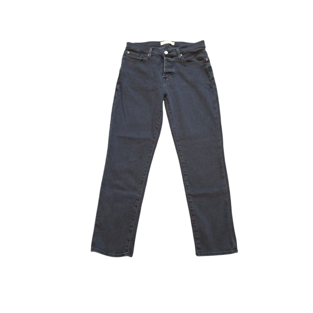 7 For All Mankind Luxe Vintage Josefina Black Jeans Women's Size 27 EUC Ankle
